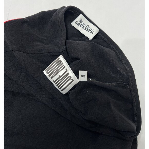 Jean Paul Gaultier Fragile Nylon Tulle Skirt in Black/Red - Picture 4 of 4